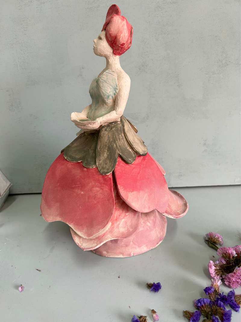 Diosa de las flores escultura - Imagen 11