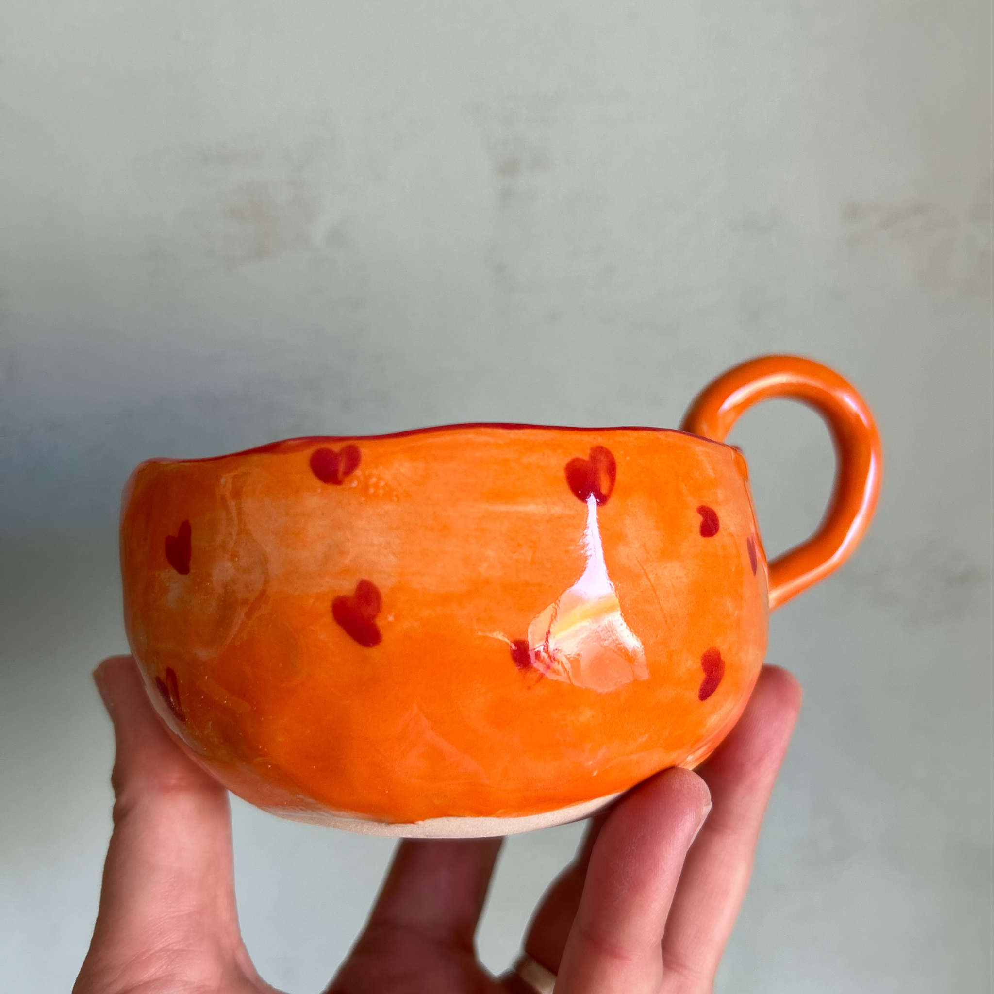 Taza Naranja coleccion "Latidos del Corazón" - Imagen 9