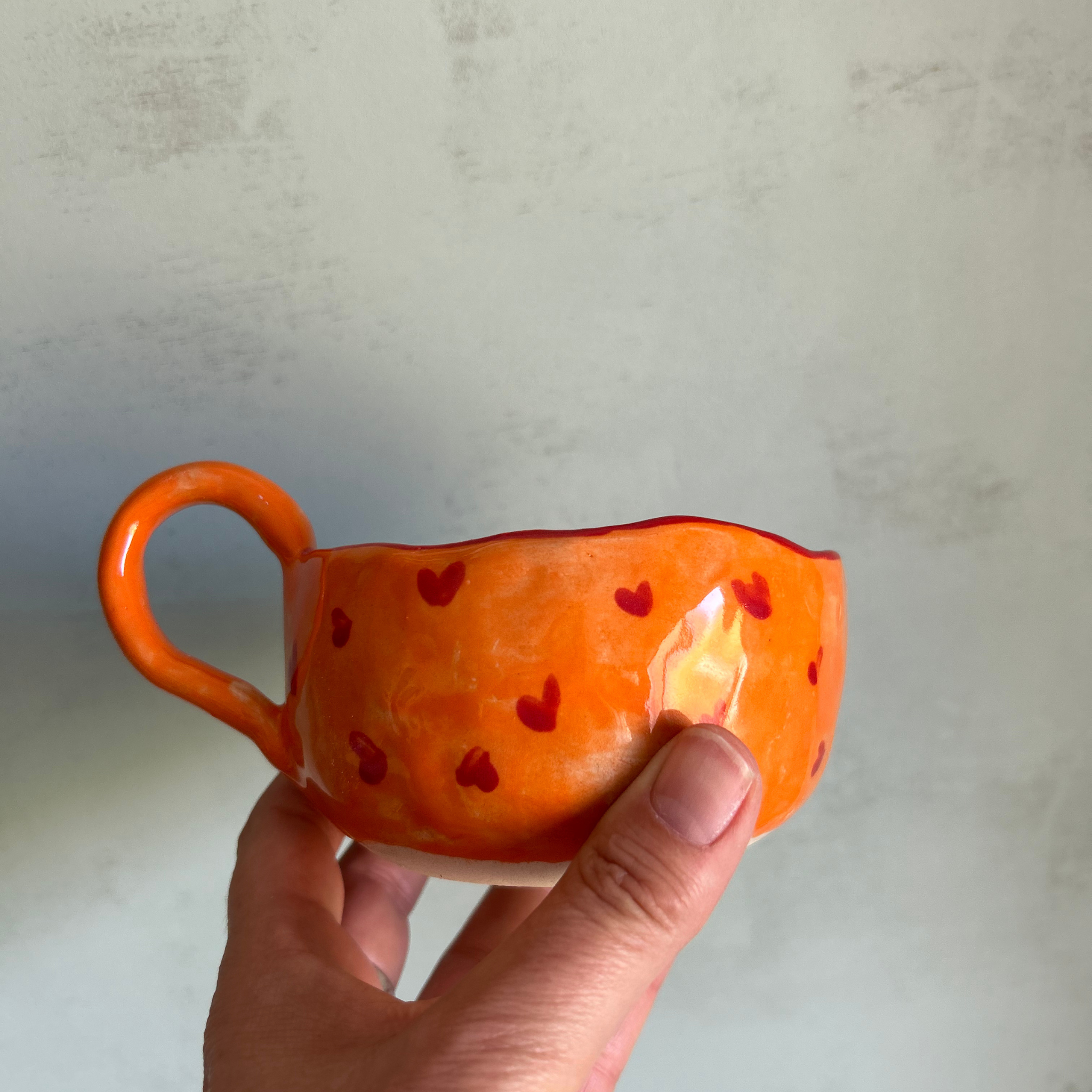 Taza Naranja coleccion "Latidos del Corazón" - Imagen 7