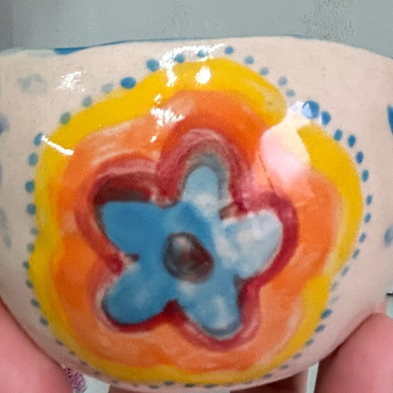 🌼 TAZA / CUENCO PEQUEÑO DE CERÁMICA “YO SOY ALEGRÍA” - Imagen 3