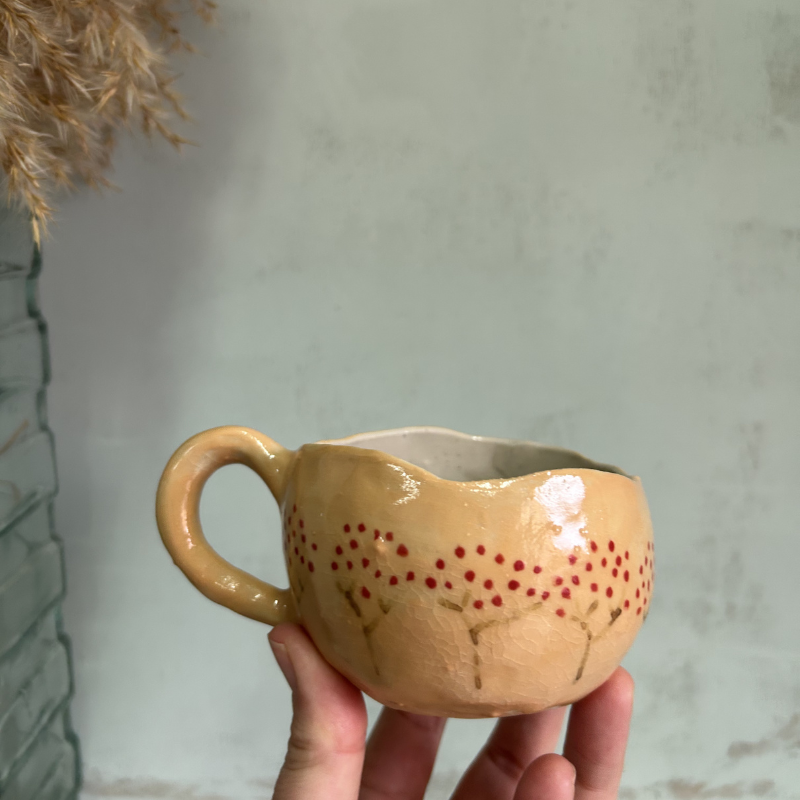 🌾 TAZA DE GRES ARTESANAL – “GRACIAS, GRACIAS, GRACIAS” - Imagen 8
